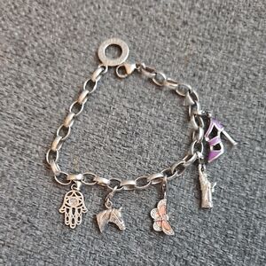THOMAS SABO 925 Silver Charm Bracelet with Unique Charms